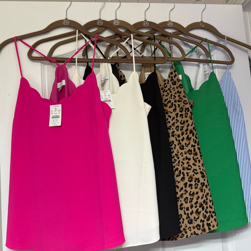 🎈SOLD 🎈6 J. Crew Cami’s